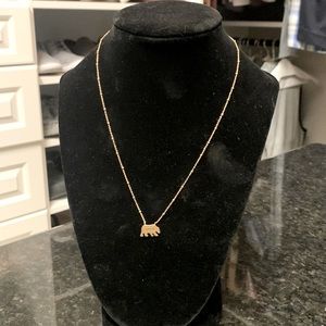 Gold Mama Bear Necklace